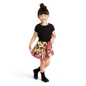 HARAJUKU MINI | Animal Print Ruffled A-line Skirt